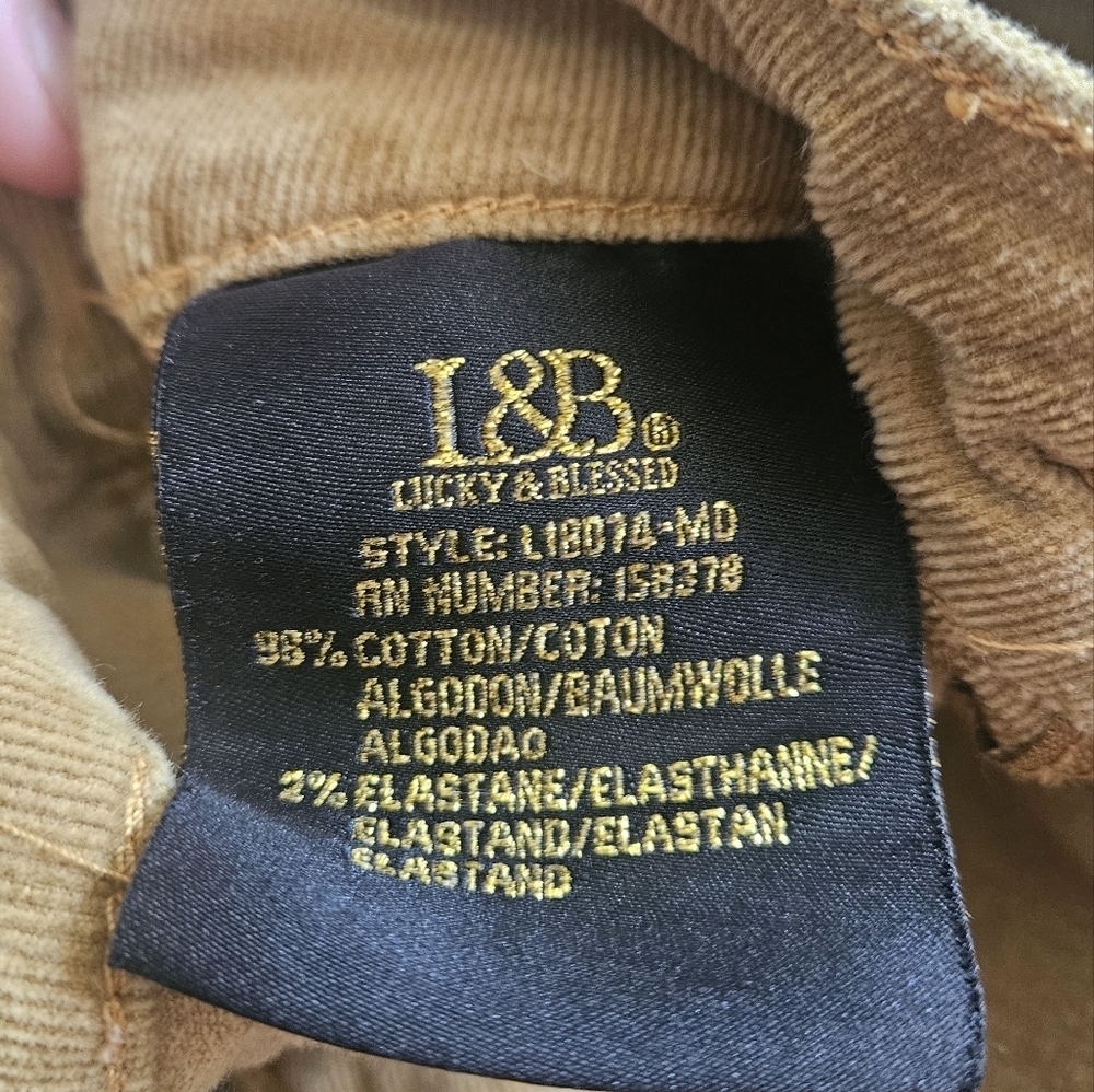 L&B Baby Courduroy Super Flare High Rise Pants In Mustard. Size 4 - Picture 5 of 13